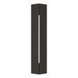 Hubbardton Forge 2024 Oil Rubbed Bronze White Acrylic (ZZ) Gallery Small Outdoor Sconce