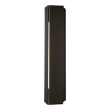 Hubbardton Forge 2024 Oil Rubbed Bronze White Acrylic (ZZ) Gallery Small Outdoor Sconce
