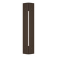Hubbardton Forge 2024 Coastal Bronze White Acrylic (ZZ) Gallery Small Outdoor Sconce