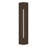 Hubbardton Forge 2024 Coastal Bronze White Acrylic (ZZ) Gallery Small Outdoor Sconce