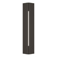 Hubbardton Forge 2024 Coastal Dark Smoke White Acrylic (ZZ) Gallery Small Outdoor Sconce
