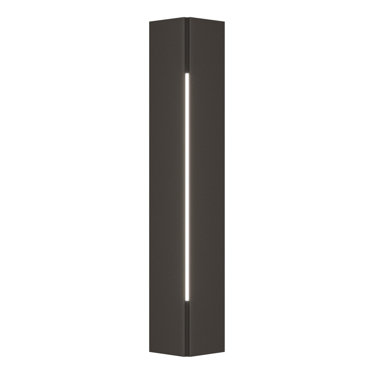 Hubbardton Forge 2024 Coastal Dark Smoke White Acrylic (ZZ) Gallery Small Outdoor Sconce
