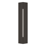 Hubbardton Forge 2024 Coastal Dark Smoke White Acrylic (ZZ) Gallery Small Outdoor Sconce