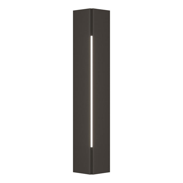 Hubbardton Forge 2024 Coastal Dark Smoke White Acrylic (ZZ) Gallery Small Outdoor Sconce