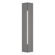 Hubbardton Forge 2024 Coastal Burnished Steel White Acrylic (ZZ) Gallery Small Outdoor Sconce