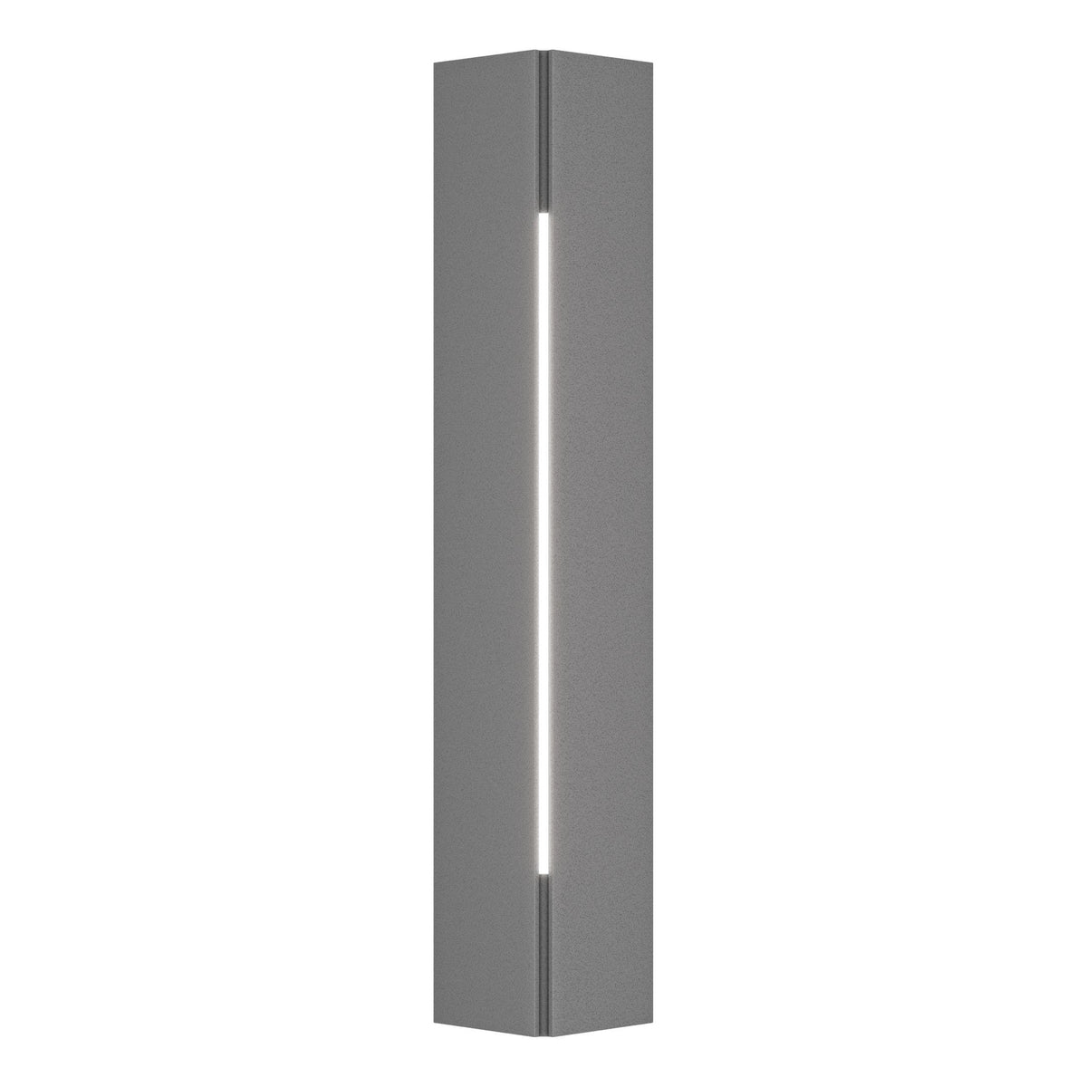 Hubbardton Forge 2024 Coastal Burnished Steel White Acrylic (ZZ) Gallery Small Outdoor Sconce