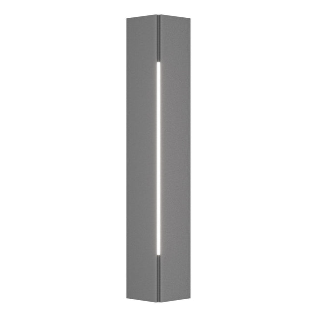Hubbardton Forge 2024 Coastal Burnished Steel White Acrylic (ZZ) Gallery Small Outdoor Sconce