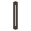 Hubbardton Forge 2024 Coastal Bronze White Acrylic (ZZ) Gallery Outdoor Sconce