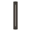 Hubbardton Forge 2024 Coastal Dark Smoke White Acrylic (ZZ) Gallery Outdoor Sconce