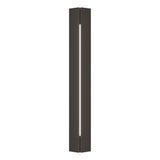 Hubbardton Forge 2024 Coastal Dark Smoke White Acrylic (ZZ) Gallery Outdoor Sconce