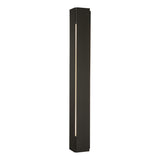 Hubbardton Forge 2024 Coastal Dark Smoke White Acrylic (ZZ) Gallery Outdoor Sconce