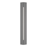 Hubbardton Forge 2024 Coastal Burnished Steel White Acrylic (ZZ) Gallery Outdoor Sconce