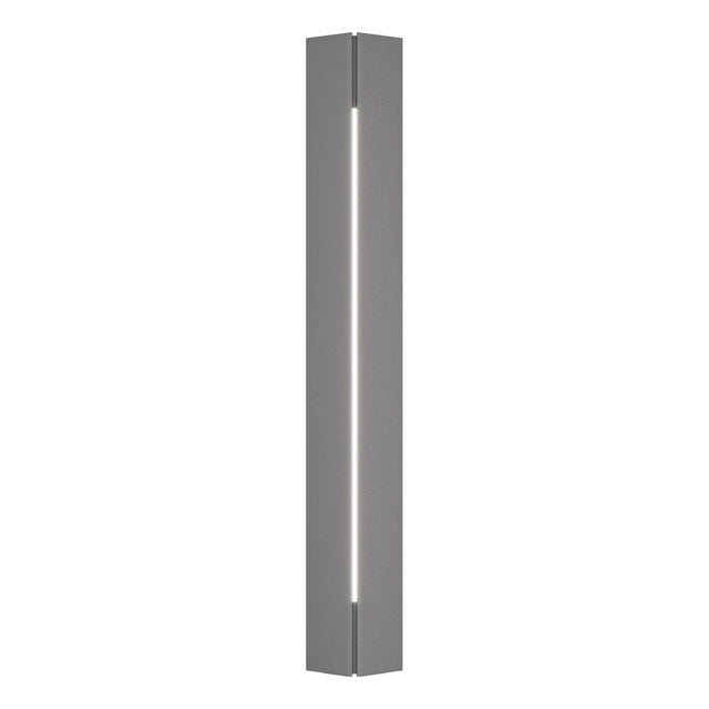 Hubbardton Forge 2024 Coastal Burnished Steel White Acrylic (ZZ) Gallery Outdoor Sconce