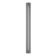 Hubbardton Forge 2024 Coastal Burnished Steel White Acrylic (ZZ) Gallery Large Outdoor Sconce