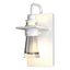 Hubbardton Forge 2012 Coastal White Clear Glass (ZM) Erlenmeyer Small Outdoor Sconce