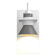 Hubbardton Forge 2019 Coastal White Coastal Burnished Steel Erlenmeyer Dark Sky Friendly Outdoor Sconce
