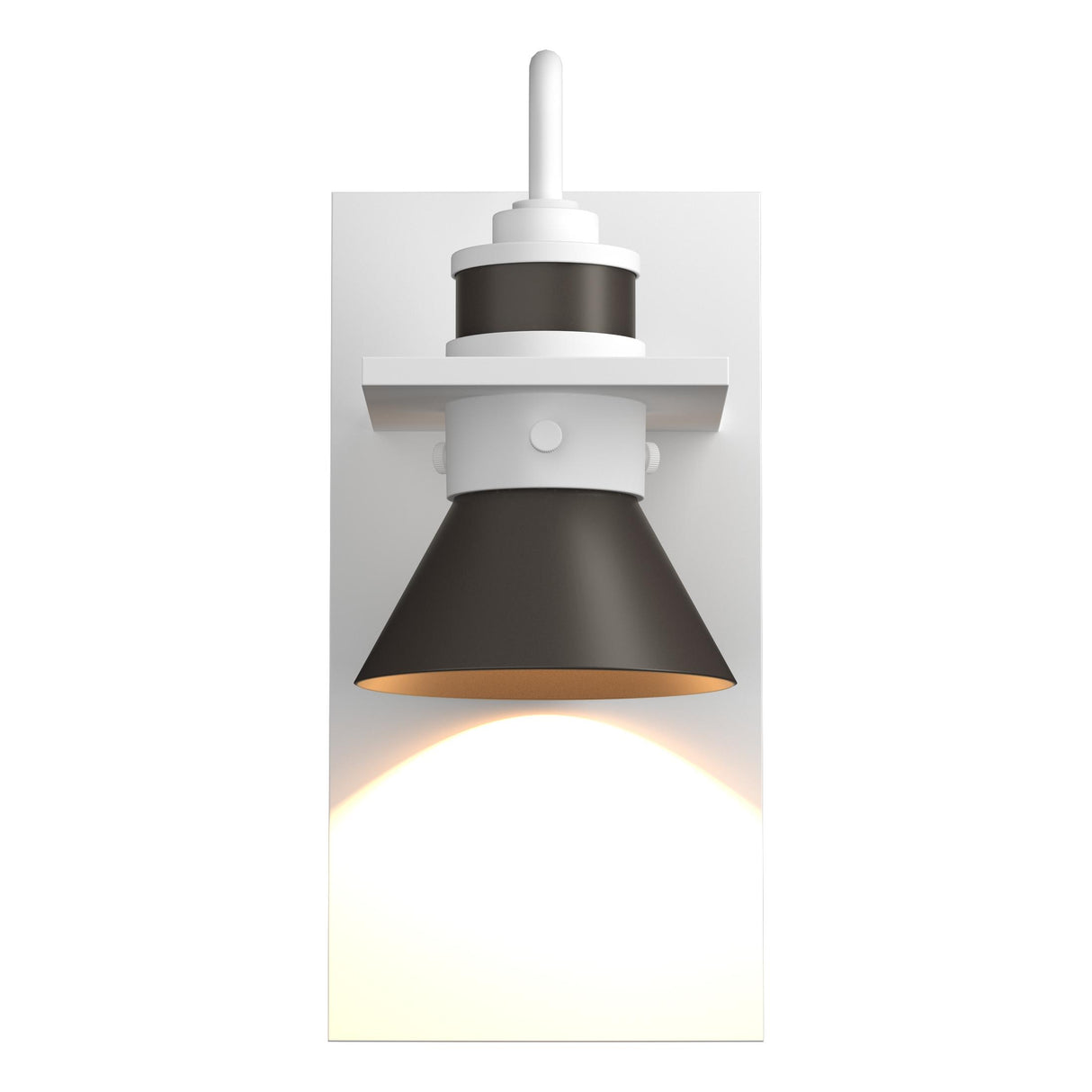 Hubbardton Forge 2019 Coastal White Coastal Dark Smoke Erlenmeyer Dark Sky Friendly Outdoor Sconce