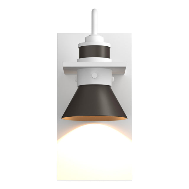 Hubbardton Forge 2019 Coastal White Coastal Dark Smoke Erlenmeyer Dark Sky Friendly Outdoor Sconce
