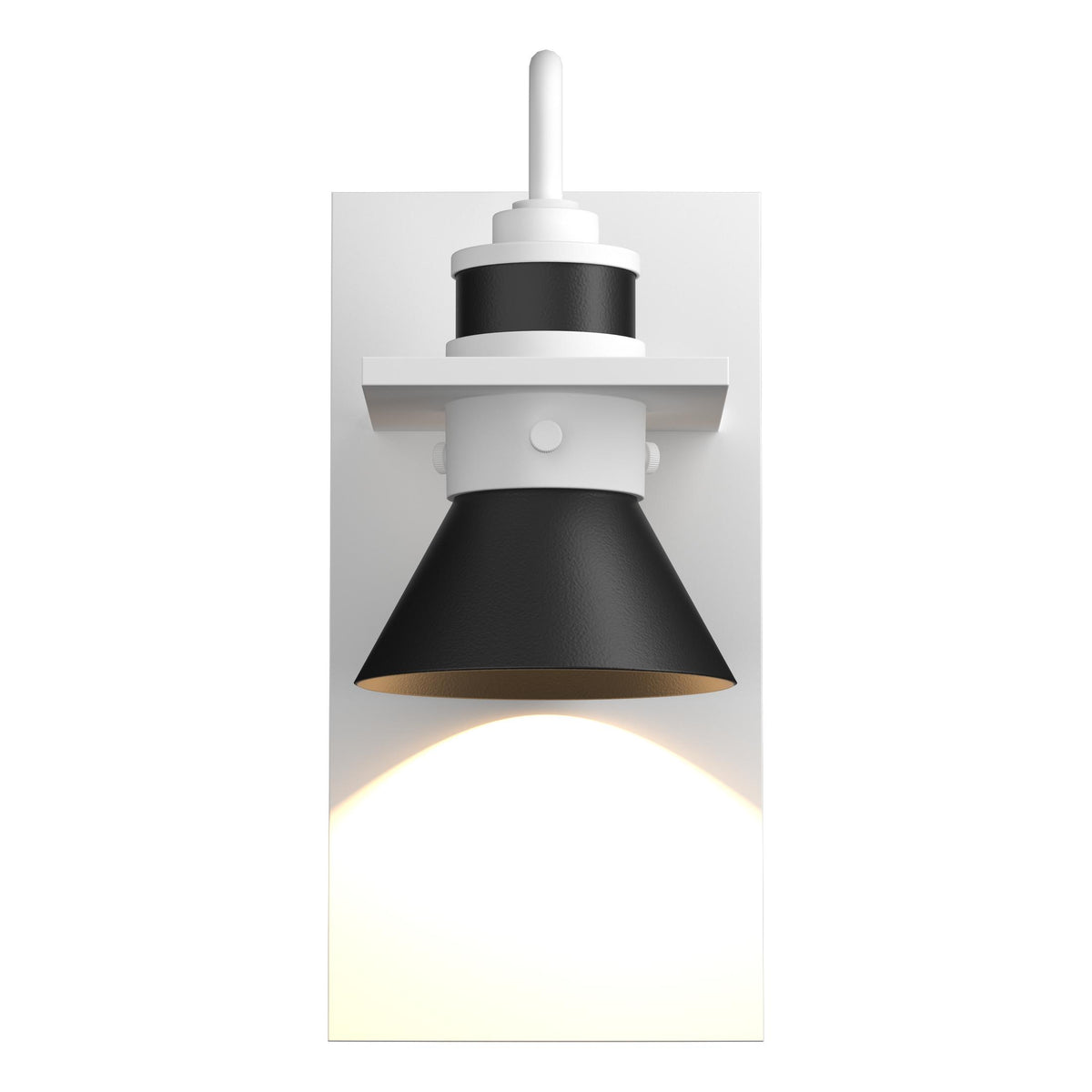 Hubbardton Forge 2019 Coastal White Coastal Black Erlenmeyer Dark Sky Friendly Outdoor Sconce