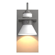 Hubbardton Forge 2019 Coastal Burnished Steel Coastal White Erlenmeyer Dark Sky Friendly Outdoor Sconce