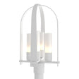 Hubbardton Forge 2024 Coastal White Opal Glass (GG) Triomphe Post Light