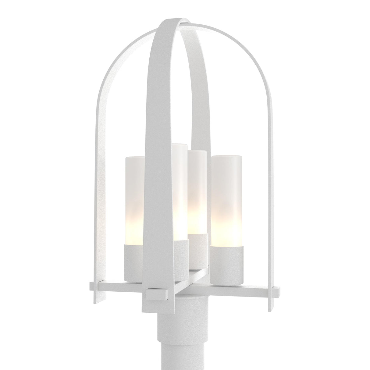 Hubbardton Forge 2024 Coastal White Opal Glass (GG) Triomphe Post Light