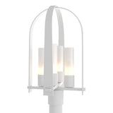 Hubbardton Forge 2024 Coastal White Opal Glass (GG) Triomphe Post Light