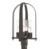 Hubbardton Forge 2024 Oil Rubbed Bronze Seeded Clear Glass (II) Triomphe Post Light
