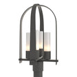 Hubbardton Forge 2024 Natural Iron Opal Glass (GG) Triomphe Post Light