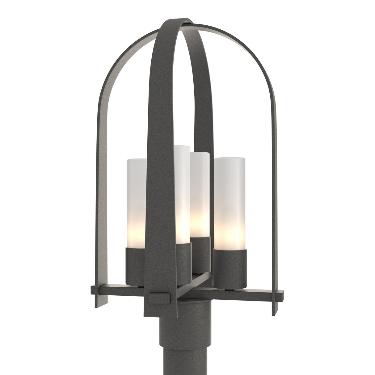 Hubbardton Forge 2024 Natural Iron Opal Glass (GG) Triomphe Post Light