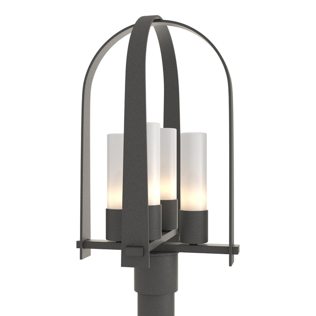 Hubbardton Forge 2024 Natural Iron Opal Glass (GG) Triomphe Post Light