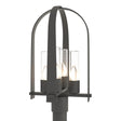 Hubbardton Forge 2024 Natural Iron Seeded Clear Glass (II) Triomphe Post Light