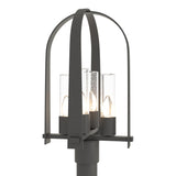 Hubbardton Forge 2024 Natural Iron Seeded Clear Glass (II) Triomphe Post Light
