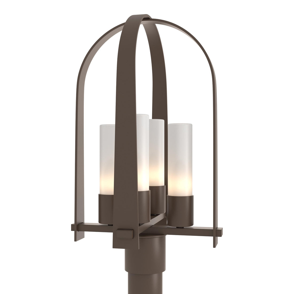 Hubbardton Forge 2024 Coastal Bronze Opal Glass (GG) Triomphe Post Light