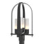 Hubbardton Forge 2024 Coastal Black Opal Glass (GG) Triomphe Post Light