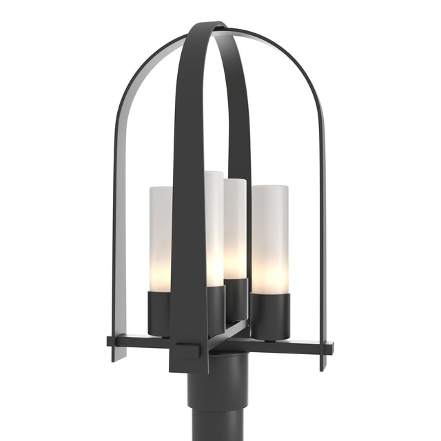 Hubbardton Forge 2024 Coastal Black Opal Glass (GG) Triomphe Post Light