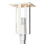 Hubbardton Forge 2021 Coastal White Outdoor Silver Clear Glass (ZM) Shadow Box Outdoor Post Light