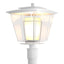 Hubbardton Forge 2010 Coastal White Clear Glass with Opal Diffuser (ZU) Beacon Hall Outdoor Post Light