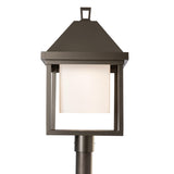 Hubbardton Forge 2025 Coastal Dark Smoke Opal Glass (GG) Dorset Dark Sky Friendly Post Light