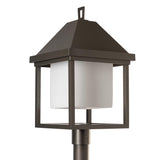 Hubbardton Forge 2025 Coastal Dark Smoke Opal Glass (GG) Dorset Dark Sky Friendly Post Light