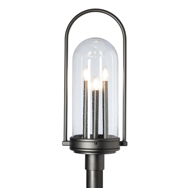 Hubbardton Forge 2025 Coastal Oil Rubbed Bronze Seeded Clear Glass (II) Davis Post Light