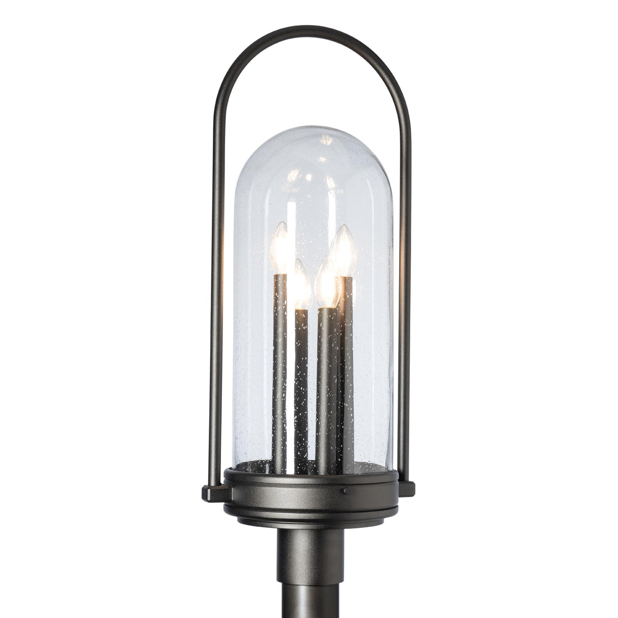 Hubbardton Forge 2025 Coastal Oil Rubbed Bronze Seeded Clear Glass (II) Davis Post Light