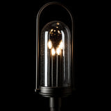 Hubbardton Forge 2025 Coastal Oil Rubbed Bronze Seeded Clear Glass (II) Davis Post Light
