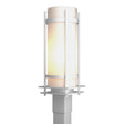 Hubbardton Forge 2002 Coastal White Opal Glass (GG) Banded Outdoor Post Light