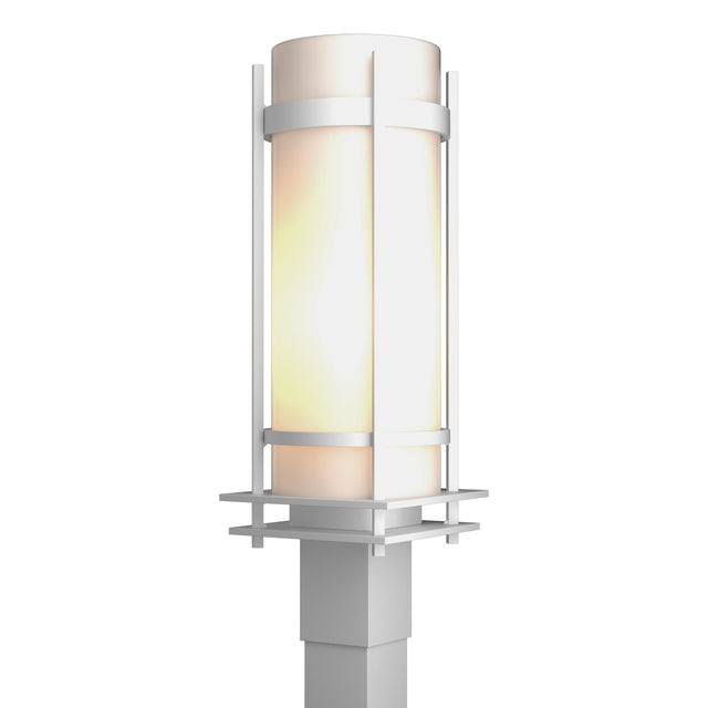 Hubbardton Forge 2002 Coastal White Opal Glass (GG) Banded Outdoor Post Light