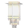Hubbardton Forge 2007 Coastal White Opal Glass (GG) Tourou Outdoor Post Light