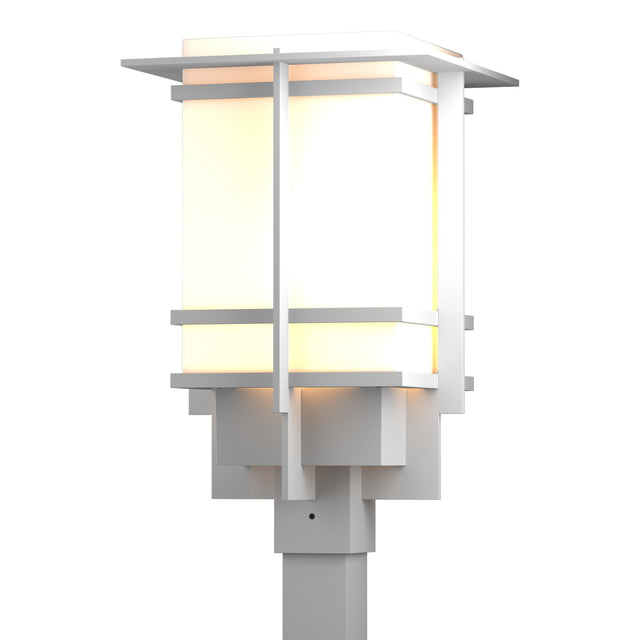 Hubbardton Forge 2004 Coastal White Opal Glass (GG) Tourou Large Outdoor Post Light
