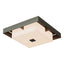 Hubbardton Forge 2024 Coastal Dark Smoke Coastal Dark Smoke Opal Glass (GG) Shadow Box Small Outdoor Flush Mount