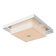 Hubbardton Forge 2024 Coastal White Coastal Burnished Steel Opal Glass (GG) Shadow Box Large Outdoor Flush Mount