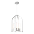 Hubbardton Forge 2023 Coastal White Opal Glass (GG) Multi Triomphe Outdoor Lantern